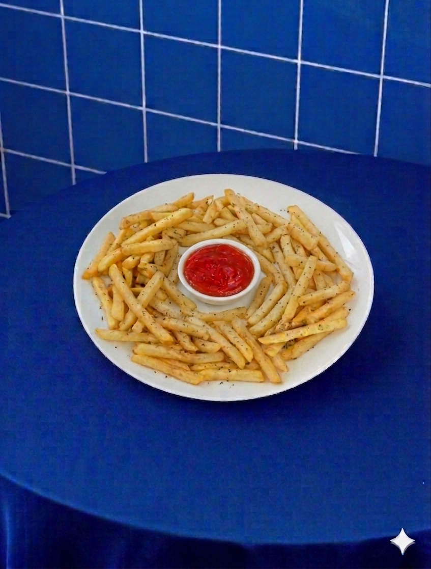 French Fries Bloom Coffee & Place dengan kentang goreng renyah dan gurih