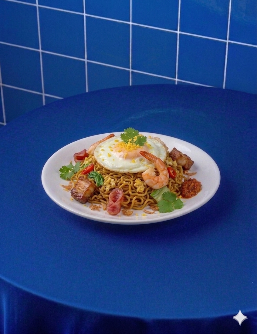 Mie Goreng atau Mie Rebus Telur Bloom Coffee & Place dengan cita rasa gurih dan telur yang lezat