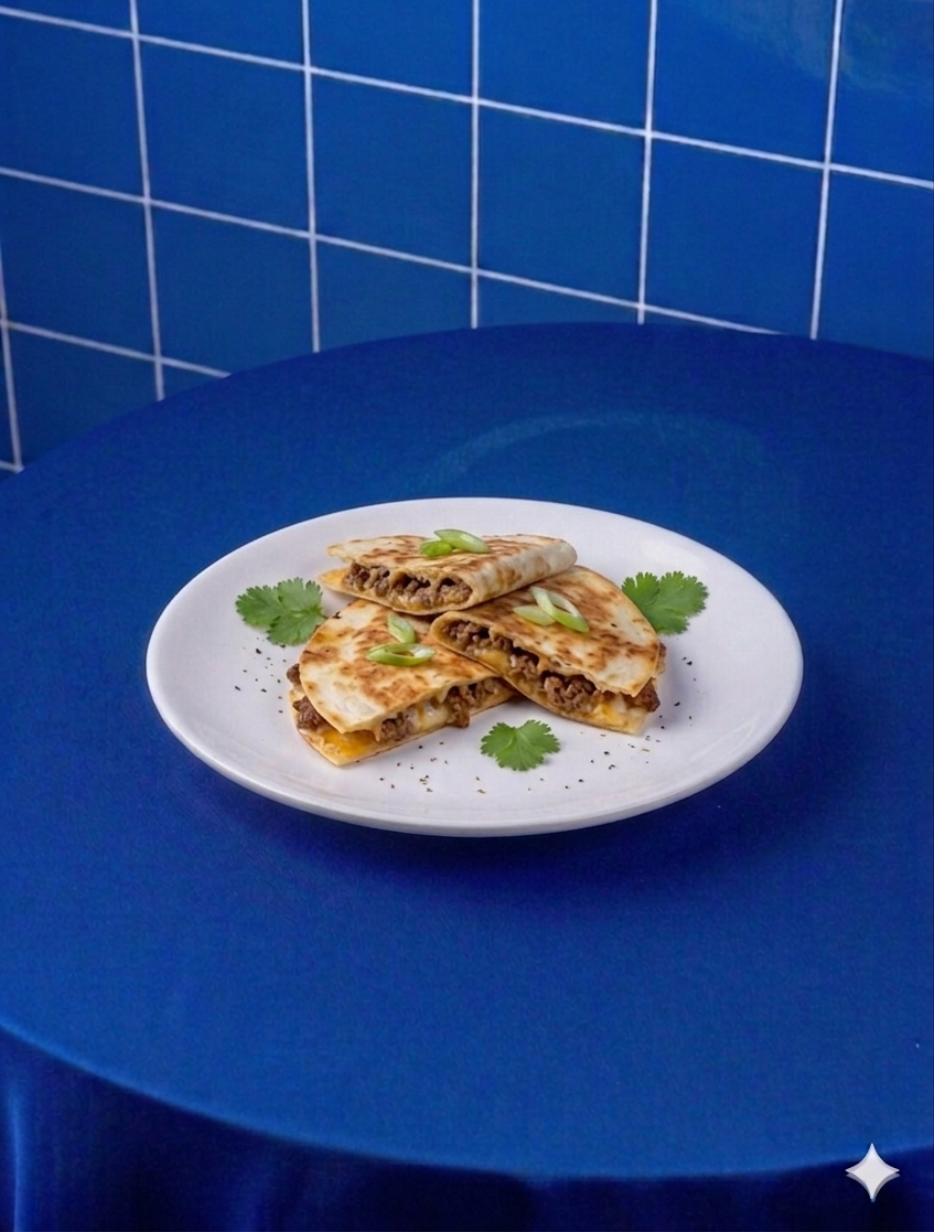 Quesadilla Beef Bloom Coffee & Place dengan isian daging sapi dan keju yang lezat